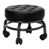 Low Swivel Rolling Pedicure Stool - 0005 - GreenLife-Rolling Stool